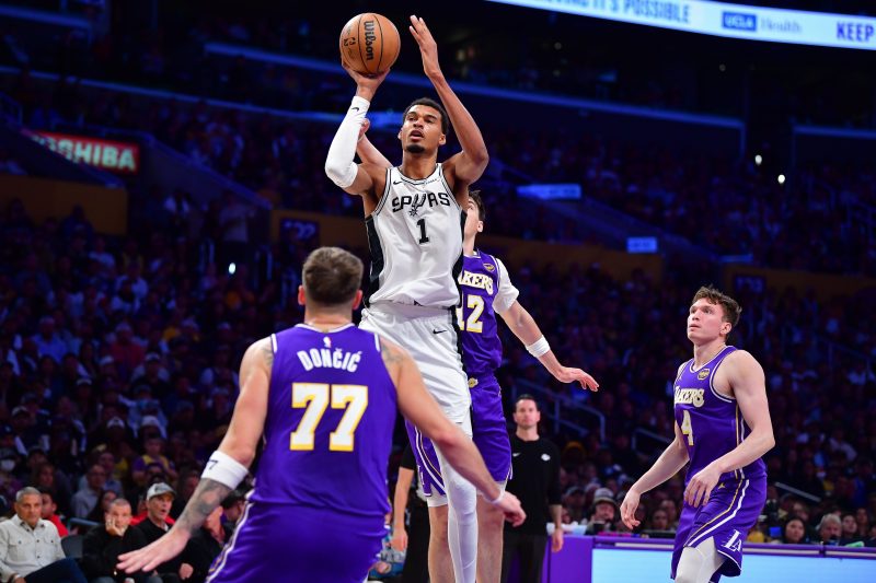 Victor Wembanyama injury update for Spurs vs. Lakers NBA Cup game